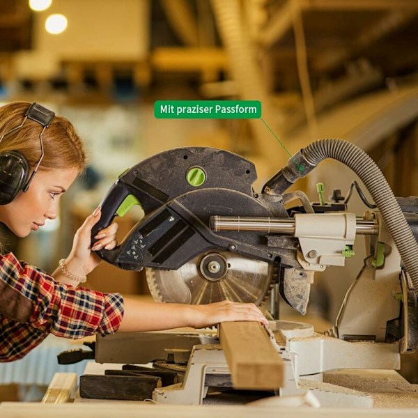 Universell dammsugarslangsadapter, mjuk PVC justerbar från 22 mm till 35 mm, enkel att använda och hållbar konstruktion för Bosch, Kärcher, Festool, Makita och