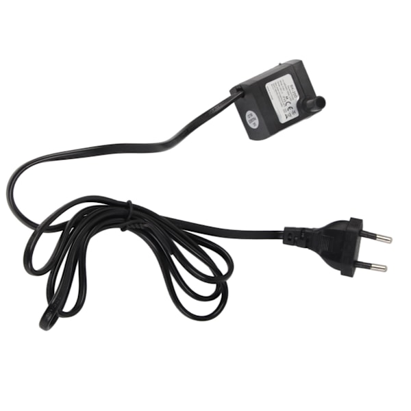 Mini Dykbar Vattenpump Justerbar Tyst IPX8 Vattentät Fontänpump med Sugkopp för Akvarium EU-kontakt 220‑240V