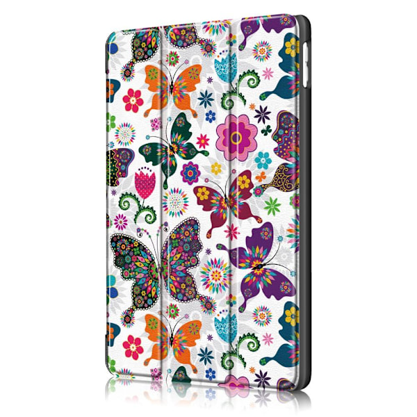 iPad 10.2 2019/2020/2021 Fodral Tri-Fold Fjärilar