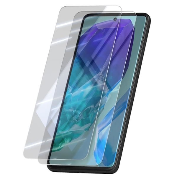 Härdat glas - Samsung - Galaxy M55 - 9H hårdhet - Antireflex - Set om 2 Transparent