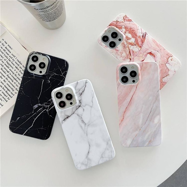 iPhone 14 Pro Max Skal Marmor Vit