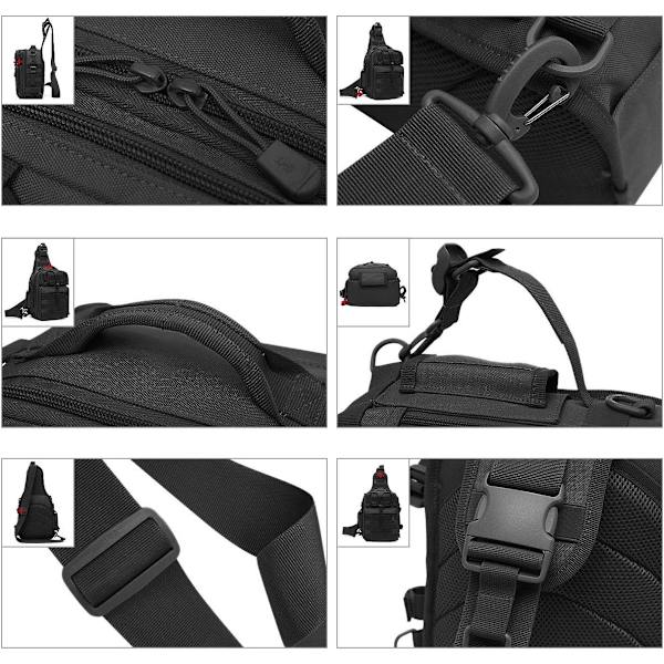 Taktisk Sling Bröstväska Molle Daypack Mini Ryggsäck Assault Pac