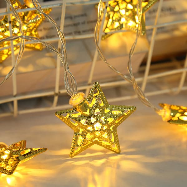 Tieyi Star, LED-slinga - 2 meter lång, 10 lampor [två batteri