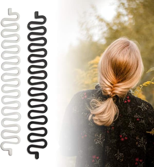 2-pack Fashion Hair Braiding Tools Franska Hårclips Twist Braid T