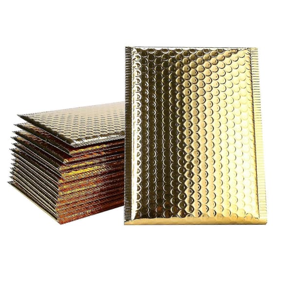 Boblekonvolutter Polstrede Konvolutter Foret Poly Mailer Selvforseglende Aluminisert 50 stk