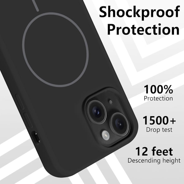 iPhone 16 Skal - Liquid Silikon Magsafe Kompatibel - Vit vit