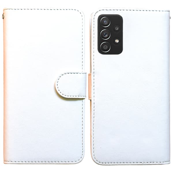 Galaxy A13 4G, Skinnveske, Beskyttelse, Hvit Vit
