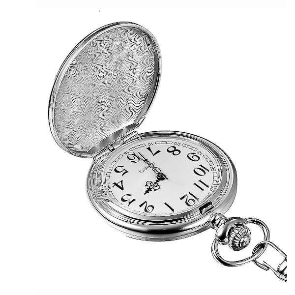 Klassisk Vintage Fickur Julgåva (silver)-D7