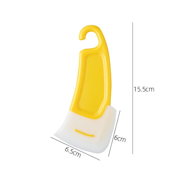 Silikonspatel för repfri yta, ergonomiskt utformad för komfort och precision, perfekt för non-stick kokkärl, 7 cm (L) x 15,5 cm (H)