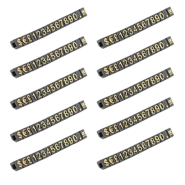 10 stk. Prislapp Display Skilt Nummer Display Prislapper Butikk Pris Display Skilt