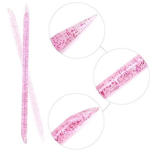 100 st Engångs Nagelpinnar Nagelbands-pusher bulk, Nagelvårdspinnar Rengöring Nagelbands-pinne