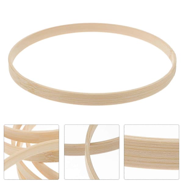 12 stk 15 cm drømmefanger DIY-ringer runde bambusrammer håndverksmaterialer