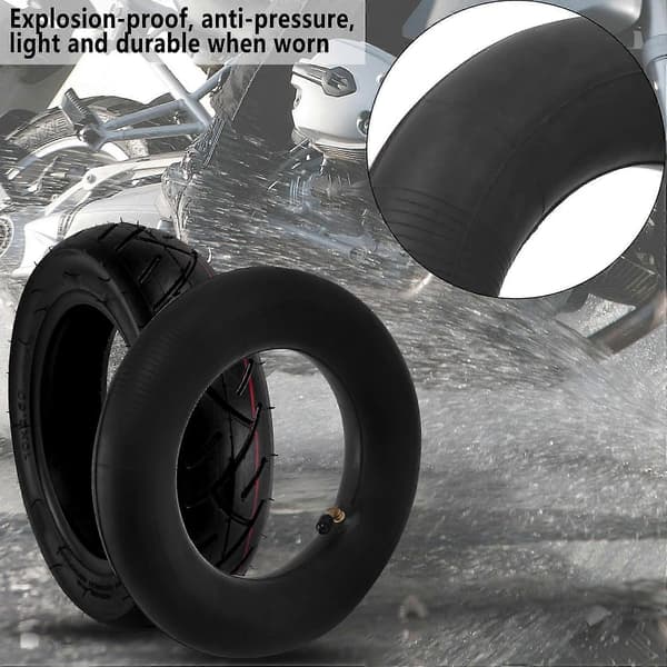 10x2.5 Foran/bak Scooter Dekk Hjul Solid Med Slange Erstatning For 10 Tommers Elektrisk Scooter
