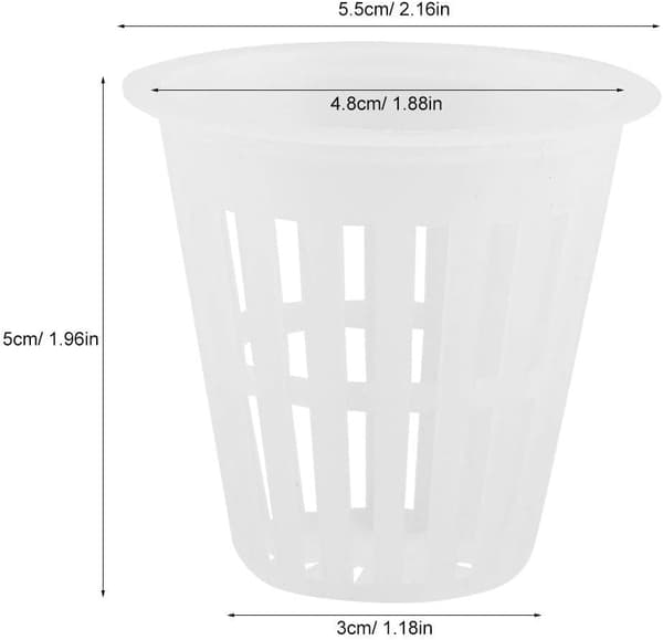 10 st/Set Hydroponiska Korgar Växtkoppar Plastkrukor Återanvändbara Du