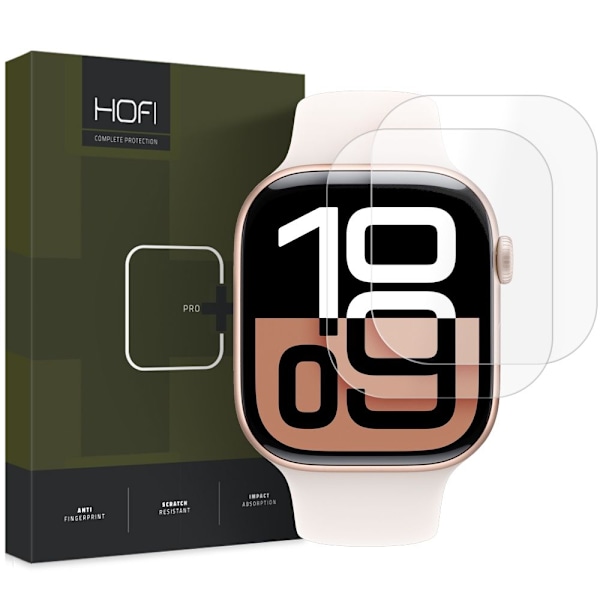 Apple Watch 10 42 mm 2-PACK Skärmskydd Pro+ HydroFlex