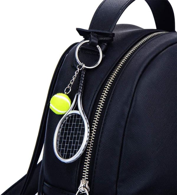 18 st Mini Tennisracket Nyckelring, Trendig Legering Ten