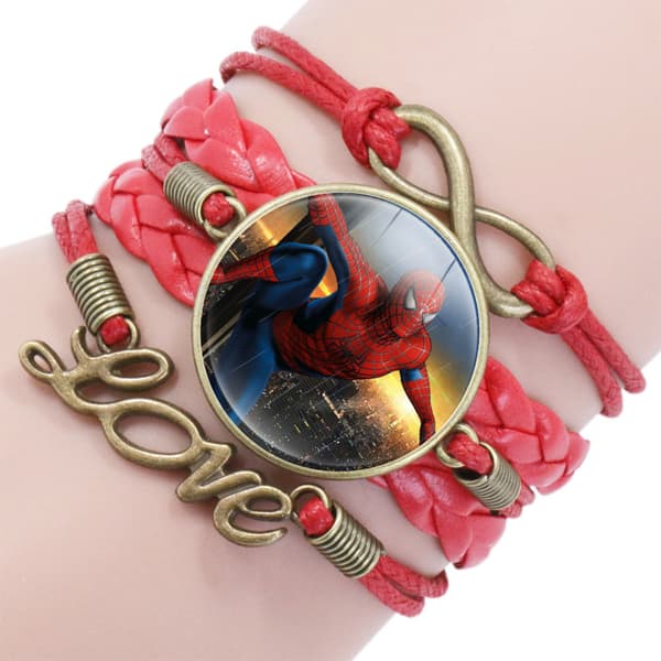 Spider-Man-inspirert retroflettet armbånd - 12090712