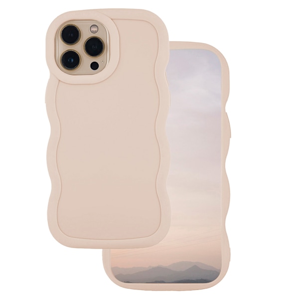 Candy Curly Bakskal till iPhone 16 Pro Max - Beige