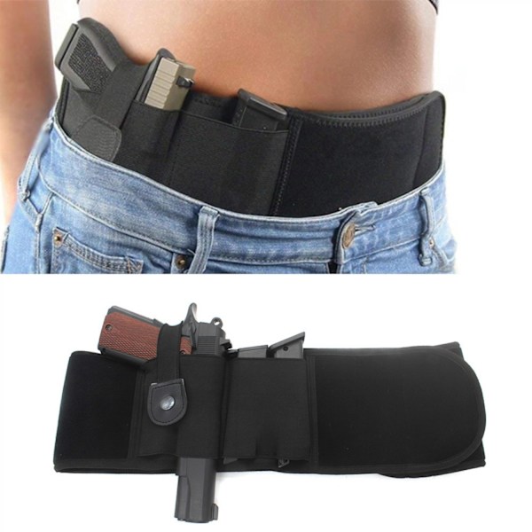 Kostume western pistolbælte sort