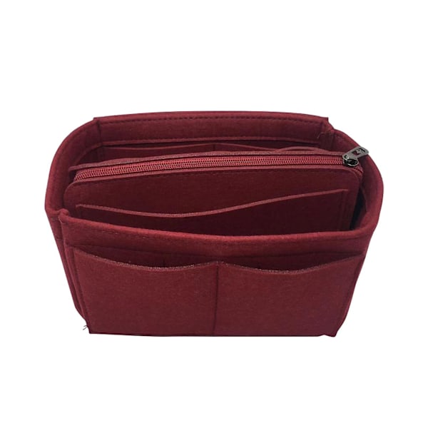 2023 New Best Discount Travel Organizer Handväska Filtväska Tote Liner Handväska Påse Insats Dam 3 storlekar Red Red 30*17*18