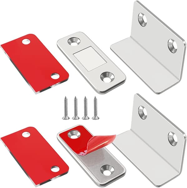 Magnetisk Dörrlåsset, 2-pack, Ultratunt, Kraftfullt