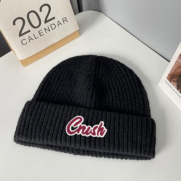 Svart Unisex Oversized Vintermössa, Förtjockad för Värme, Mångsidig och Praktisk Black