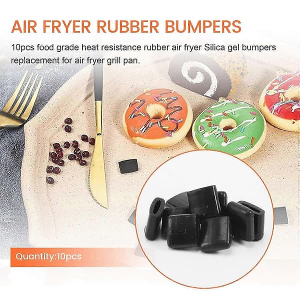 Gummiknotter Sprø Plate Erstatningsbeskyttelsesdeksler for Grillpanne