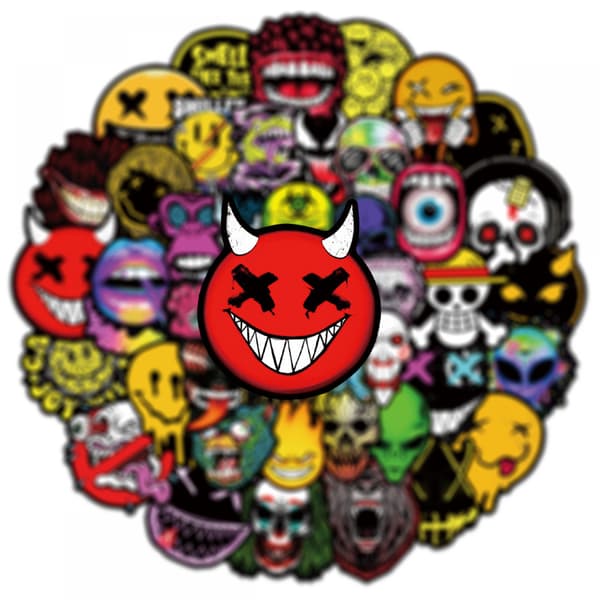 Tarra Graffiti DIY-tarra (1 kpl) Ghost Face Halloween
