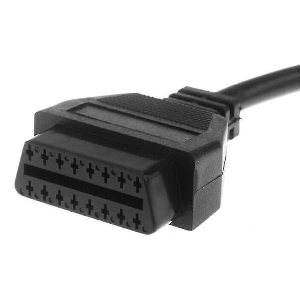 16-pinners til 20-pinners OBDII hunnbil diagnostisk adapter koblingskabel for