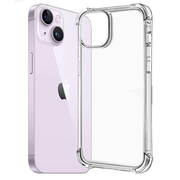 iPhone 14 Skal - Extra Stöttåligt och Slitstarkt Transparent