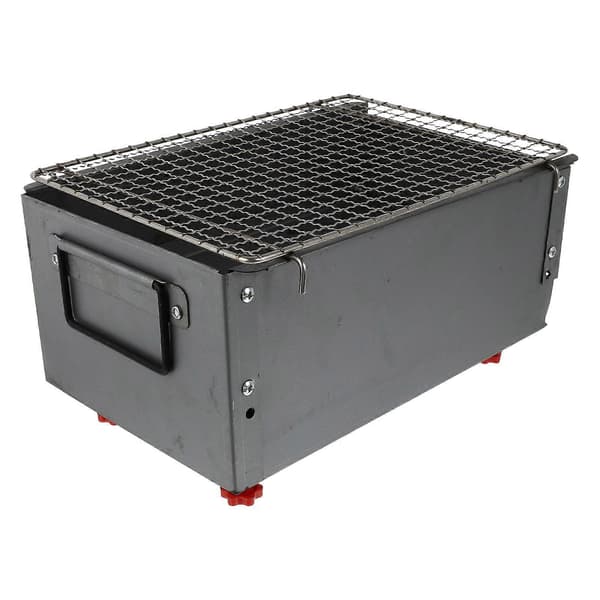 Grill i järnlegering, förtjockad utomhusgrill, utomhus campingkamin