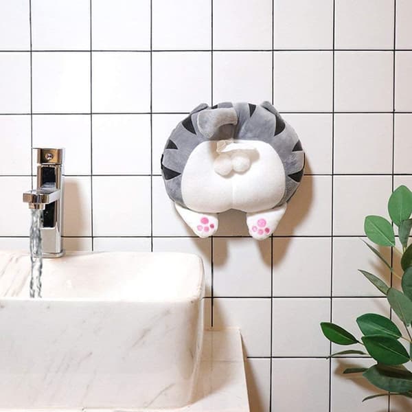 Plush Vävnadslåda för Bil, Hem, Sovrum, PappersServetter, Vävnadslåda