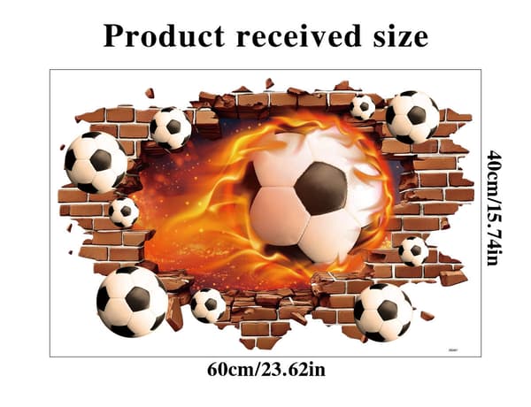 VM \"Breaking Through the Wall\" Effekt Fotbollsdekal ZQ2607