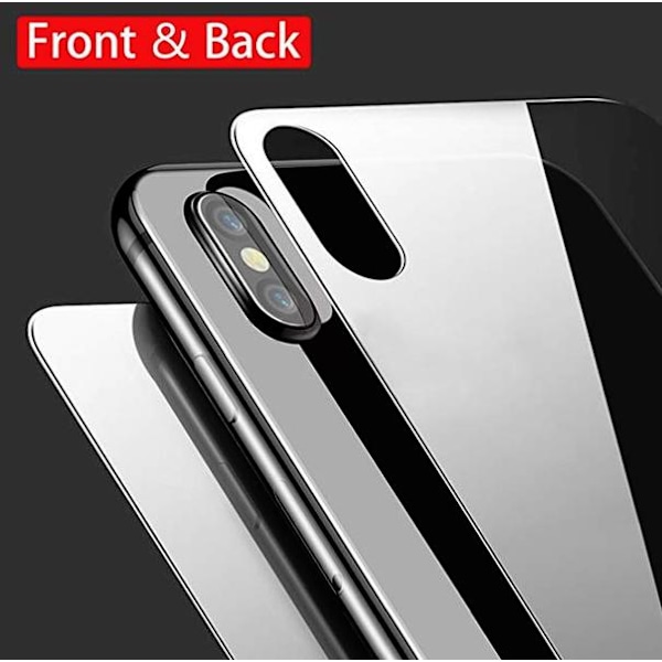 skärmskydd fram och bak för iphone X Transparent