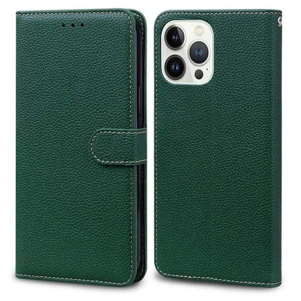 (För iPhone 11) Följ Lychee-mönstrat plånboksfodral med ko ljuslila brun