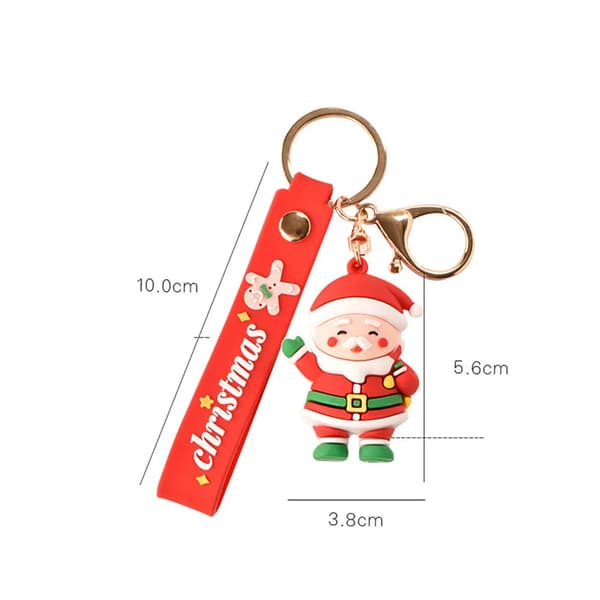 2 st par jultomte nyckelring tecknad tomte nyckelring söt jul