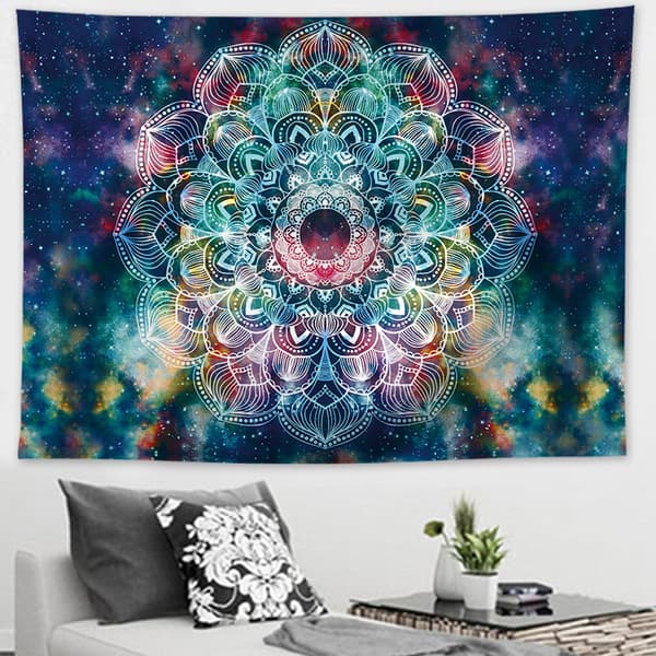 1 stk 200*150 cm Mandala Print Gobelin Hippie Stjerne Elefant Væg