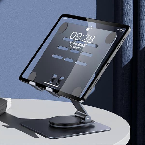 Universal Tablet Holder 360-graders Roterende Stærk Bæreevne Høj Stabilitet Skrivebordsstander Dock Holder