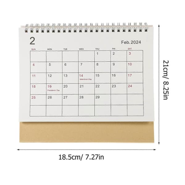 Mini skrivebordskalendere 2023 2024 Vendekalender Stående skrivebordskalender for hjemmekontor (M)