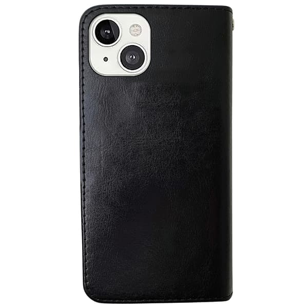 Yksinkertainen eleganssi, iPhone 13, lompakkokotelo, vaaleanpunainen Rosa