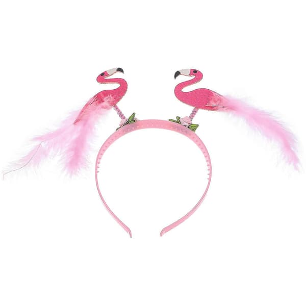 Flamingo Hårbøyle Dame Hodeplagg Hawaiisk Tilbehør Kvinner Menn Hårbøyle