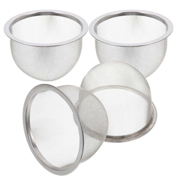 4 stk. tefilter i rustfritt stål Slitesterk tesil Hjemmetesil Teinfuser
