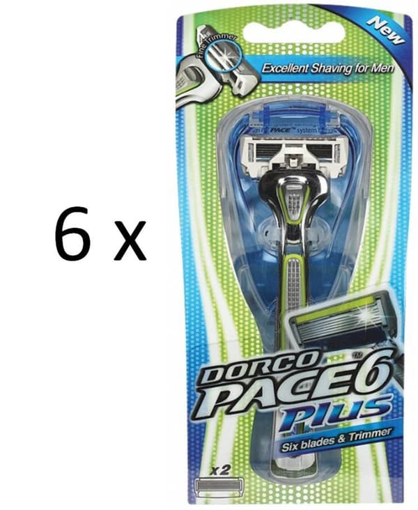 6 stk. Pace6 Plus etui med 12 stk. barberblade til Samsung Galaxy S23