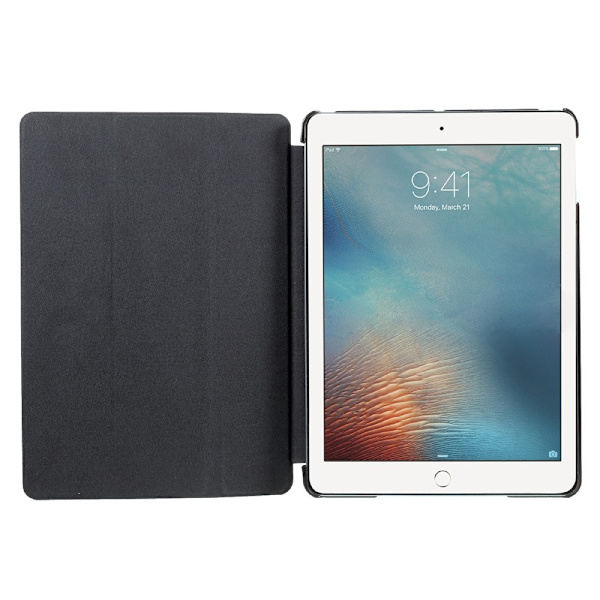 iPad 9.7, 6:e generationen, 2018, Fodral, Tri-fold, Svart