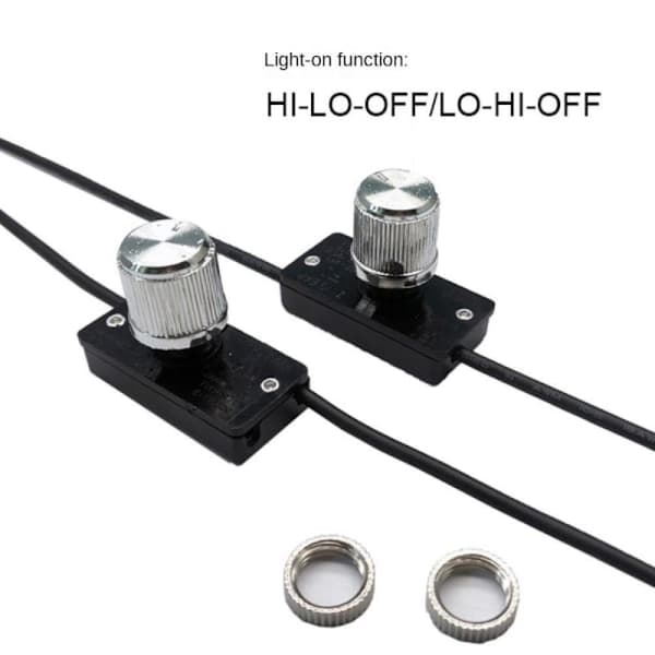 Dimmer Lampe Lysbryter Lysdimmer Rotasjonsbryter Separat