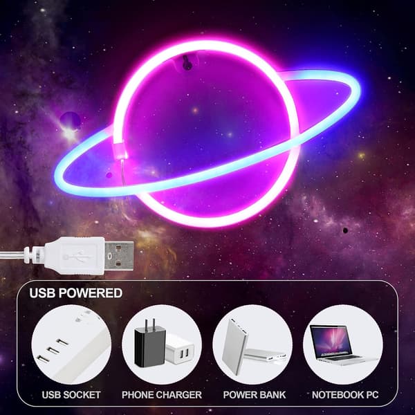Neonvalokyltit, USB-virtalähde, LED-valokyltit seinäkoristeeksi