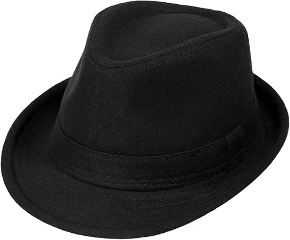 1 stk. Unisex Tidløs Klassisk Manhattan Fedora Hat