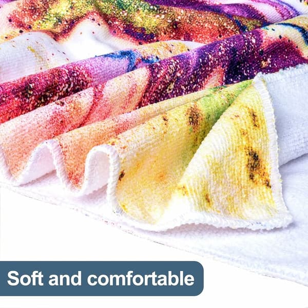 Sandtæt mikrofiber badehåndklæde, stort hurtigtørrende badehåndklæde