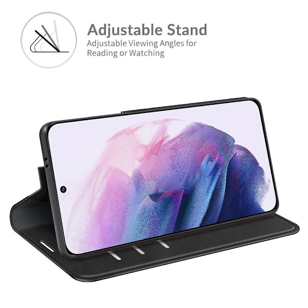 Samsung Galaxy S22 Plus Fodral Flip Silkeslent Svart