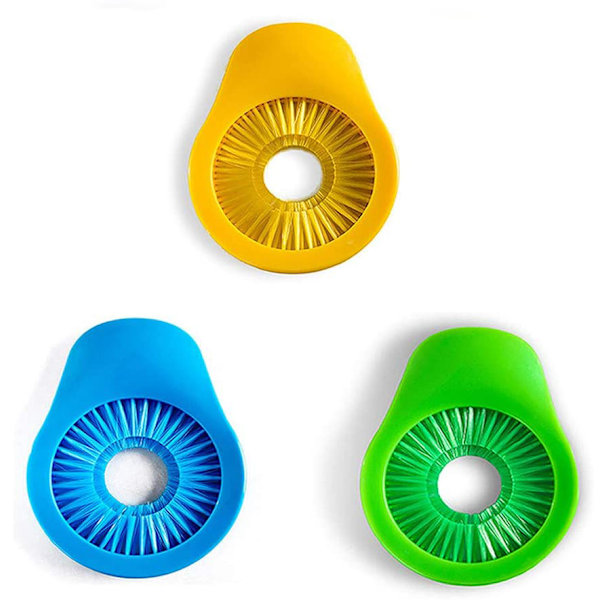 Barnvänlig Majsurtagare, Utomhusaktiviteter Grönsaks- och Fruktborttagare, Majsrengöringsborste med Ergonomiskt Handtag för Bekvämt Grepp, 3-pack
